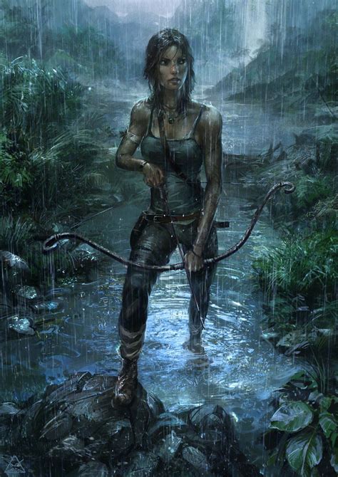 Tomb Raider Lara Croft There Is Something Awkward About Lara But The Mood The Colors The