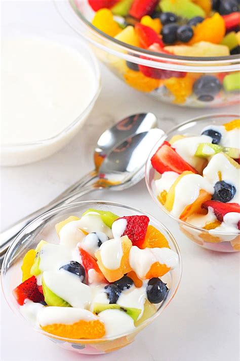 Fruit Salad With Creamy Vanilla Yogurt Dressing Now Cook This