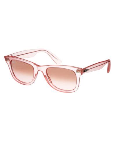 ray ban pink wayfarer sunglasses lyst