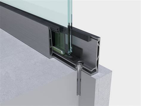 Adjustable Glass Railing Profile 15knm Rfixeu