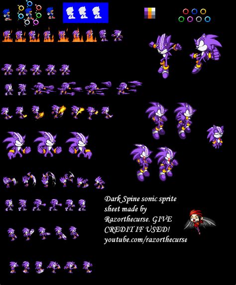 Dark Sonic Sprites Dark Sonic Sprite By Mrsoniccloud On Deviantart