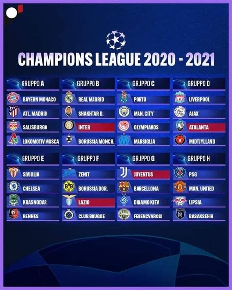 Here you will find all matches in the overview. Sorteggi Champions League 2020/2021 - Juve News - Notizie ...