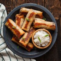 Spray the tops of egg rolls with cooking spray. Vegetarian Baked Southwest Egg Rolls - The Live-In Kitchen