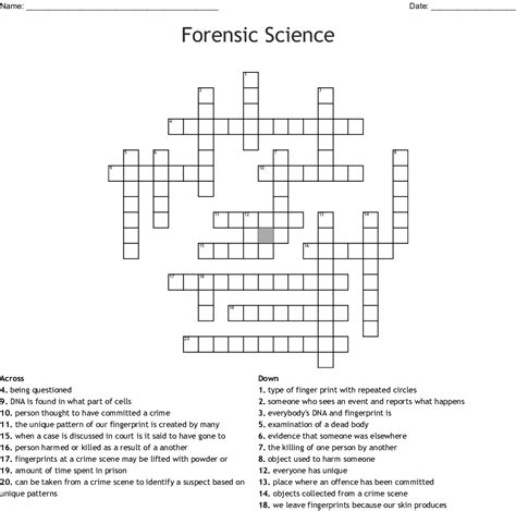 Https://tommynaija.com/worksheet/fibers In Forensics Review Worksheet Crossword Puzzle Answers