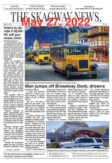 May 27 2022 The Skagway News The Skagway News