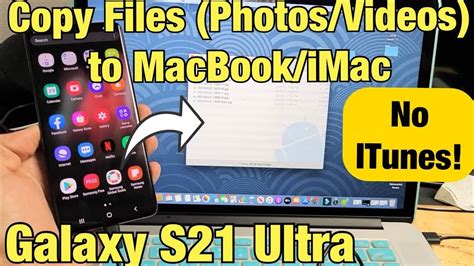 How To Transfer Files Photosvideos To Macbook Imac From Galaxy S21
