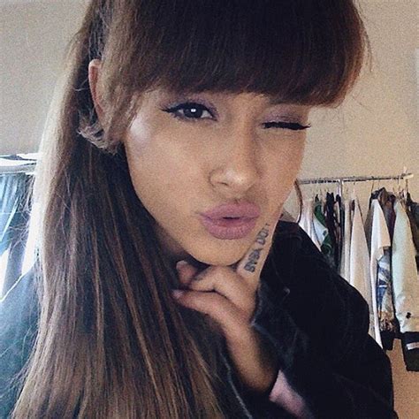 Ariana Grande Hides Her Bangs In Her Ponytail Teen Vogue