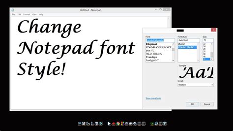 How To Change Notepad Font Style And Size Change Notepad Font Size