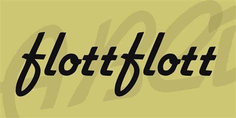 Flottflott Font · 1001 Fonts 1001 Fonts Fonts Modern Fonts