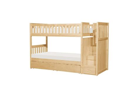 Bartly Twintwin Step Bunk Bed With Storage Boxes Sans Midman Furniture