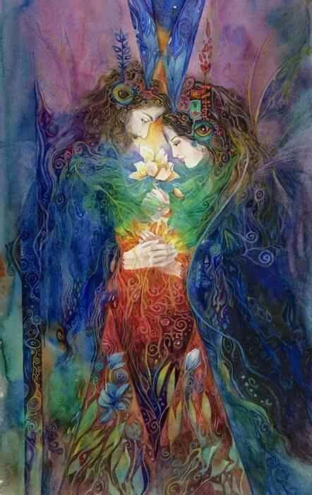 Shop unique custom made canvas prints, framed prints, posters, tapestries, and more. God and Goddess... Beltane in 2019 | Art, Divine feminine ...