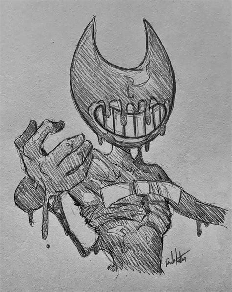 Pin By Bendy On Bendy Sketches Bendy And The Ink Machine Drawings Art