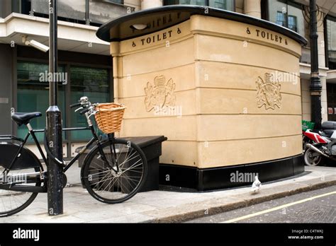 London , Mayfair , Stratton Street , luxury pay toilets Stock Photo - Alamy