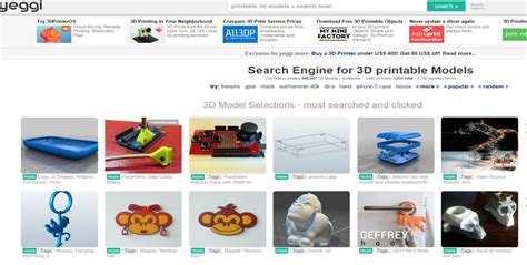 45 Websites For 3D Printable Models Makerspaces Com