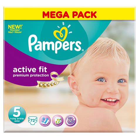 Pampers Active Fit Size 5 Junior 11 25kg 72 Nappies Baby And Toddler