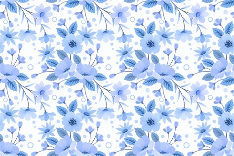 Simple background images blue sky background cartoon background new backgrounds flower backgrounds boarders and frames cartoon flowers summer fresh blue natural poster design background. Floral Pattern on Blue Background. Graphic by ranger262 ...
