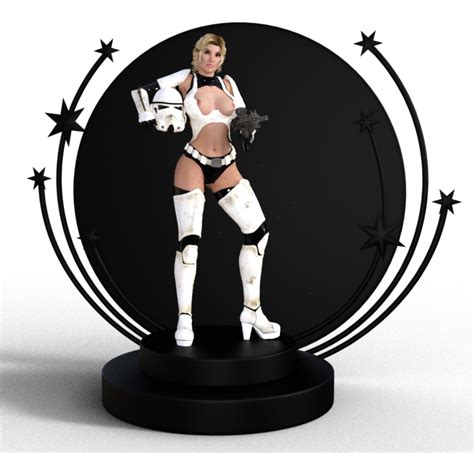 download stl file storm trooper girl sexy star wars 3d print template ・ cults