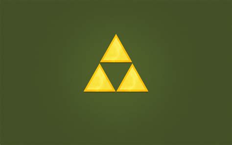 The Legend Of Zelda Triforce Minimalism Video Games