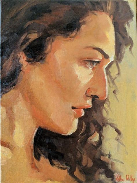 Portrait Of A Beautiful Aquiline Woman From A Year Or So Ago Painting