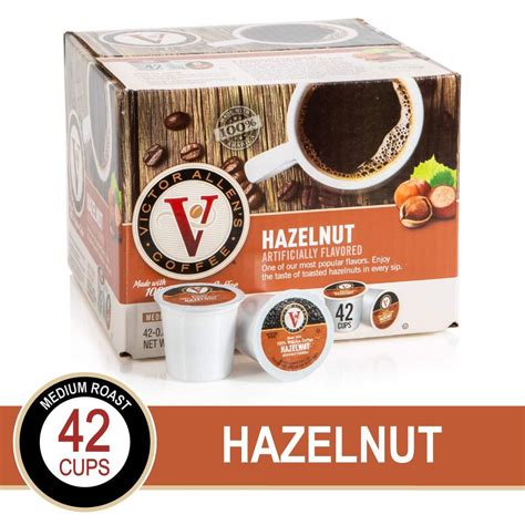 Victor Allen S Coffee K Cups Hazelnut Single Serve Medium Roast Coffee