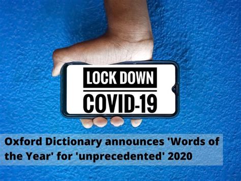 Find out the people's choice 2020 word that's right, the top submission was unprecedented , just edging our own official selection for word of the year, pandemic. Oxford Word of the Year 2020| Oxford Dictionary couldn't pick one 'Word of the Year' for 2020 ...