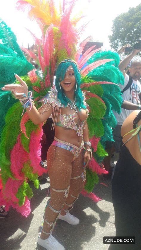 Rihanna Sexy At The Carnival In Barbados Aznude