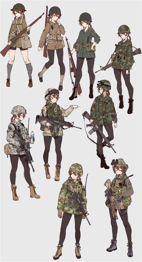This collection presents the theme of girls with guns. Pin on 전술소녀