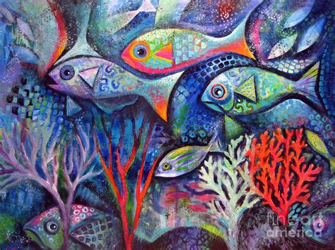 Plenty Of Fish In The Sea Painting By Karin Zeller Fine Art America