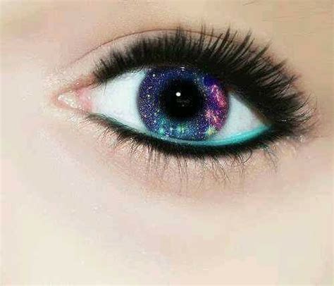 Eyes Galaxy And Eye Image Aesthetic Eyes Galaxy Makeup Pretty Eyes