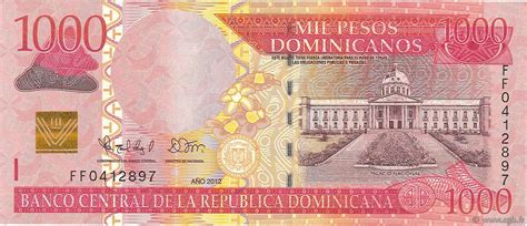 1000 pesos dominicanos rÉpublique dominicaine 2012 p 187c b97 2851 billets