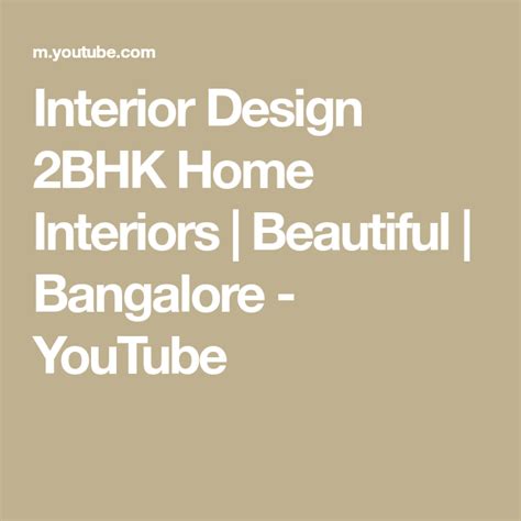 Interior Design 2bhk Home Interiors Beautiful Bangalore Youtube