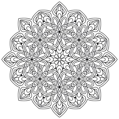 Mandala zen antistress 9 - M&alas Adult Coloring Pages