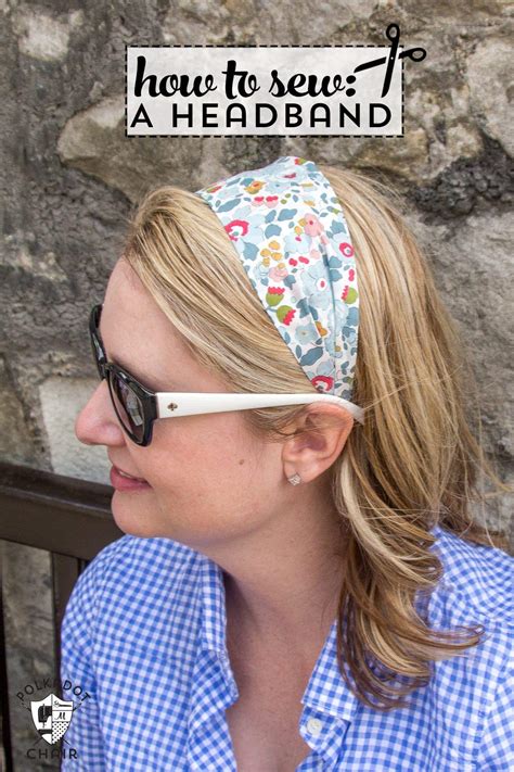 Headband Sewing Pattern Made From Liberty Of London Fabric
