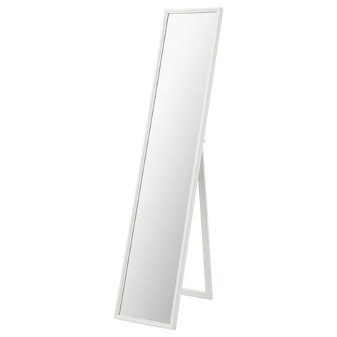 flaknan lustro stojące biały 30x150 cm ikea