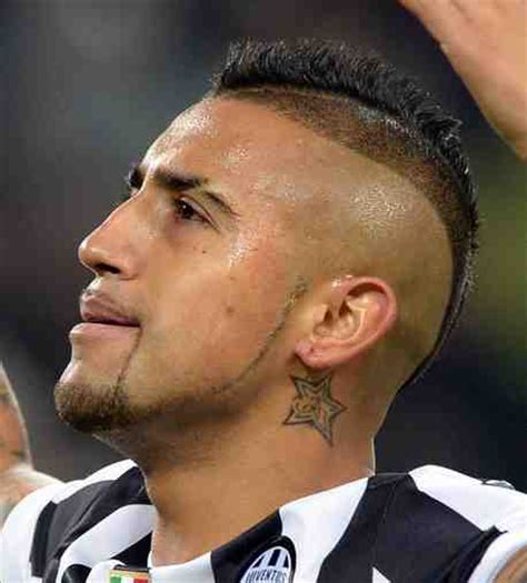 mohawk haircut of arturo vidal and more haircuts pictures of his