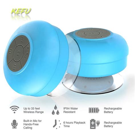 Mini Portable Subwoofer Shower Bathroom Waterproof Wireless Bluetooth