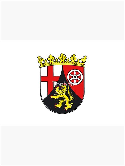 Rheinland Pfalz Wappen Deutschland Maske Von Tonbbo Redbubble