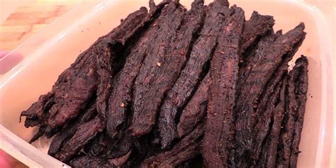 Remove jerky from oven and cut into strips while warm. Beef Jerky on the Weber Smokey Mountain | Pellet Grills BBQ
