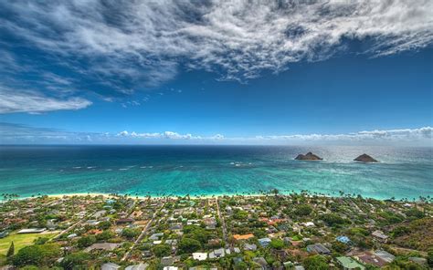 View Of Lanikai Beach In Oahu Hawaii Hd Wallpaper Hintergrund 2560x1600 Id899540