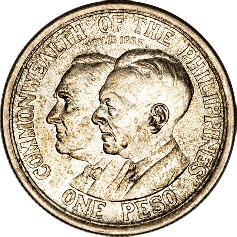1 Peso (Commonwealth) - Philippines - Numista