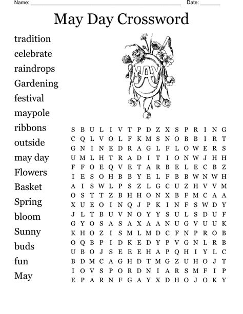 May Day Word Search Wordmint