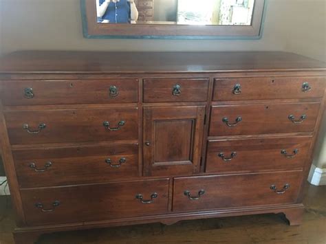 Setting of tv armoire with doors. Bob Timberlake Lexington Collection Cherry King Bedroom ...