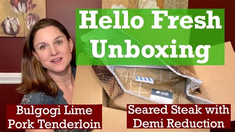 Hello Fresh Unboxing And Review Hello Fresh Promo Code Youtube