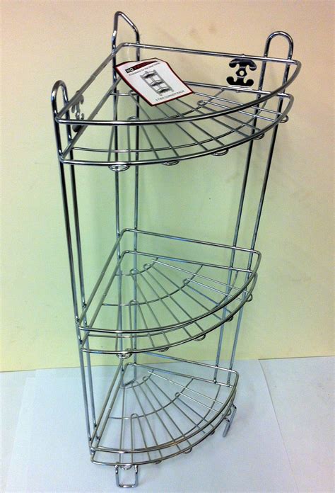 Find great deals on ebay for chrome shower caddy and chrome corner shower caddy. SHOWER CADDY. 3 TIER CORNER RACK. FREE STANDING CHROME ...