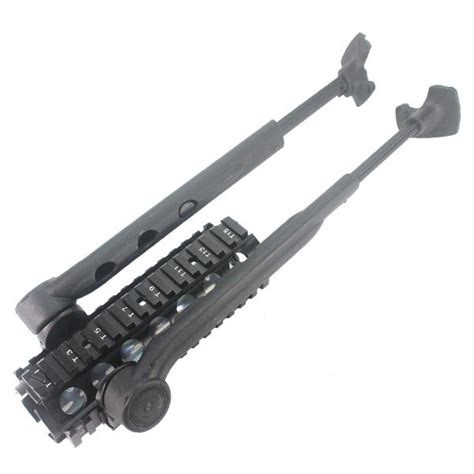 Vltor Type Side Mounted Ris Rail Bipod Black Airsoftgogo