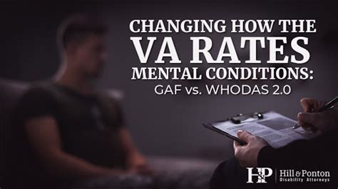 Va Gaf Score And Whodas Mental Health Ratings Hill And Ponton Pa