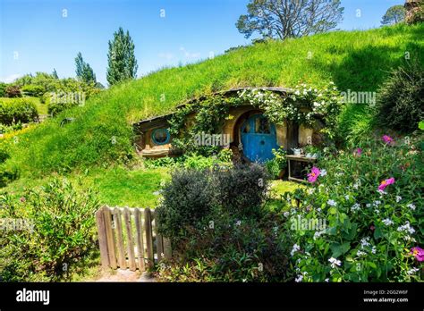 Hobbit Holes Homes On The Hobbiton Movie Set For The Lord Of The Rings
