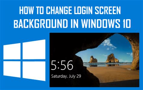 How To Change Login Screen Background In Windows 10 Techblogtutor