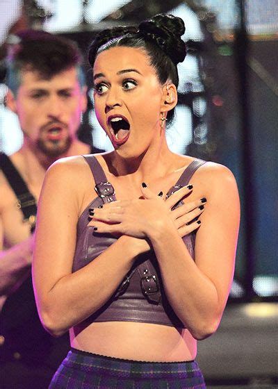 Katy Perry Is Surprised By The Crowd As She Performs Onstage During The Iheartradio Music