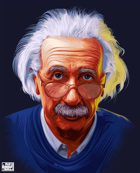 Albert Einstein Illustration Abdelrahman Taymour On Artstation At